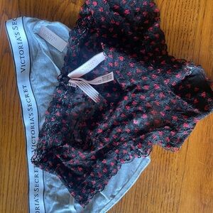 Victoria's Secret Black and Red Men's Boxer Briefs